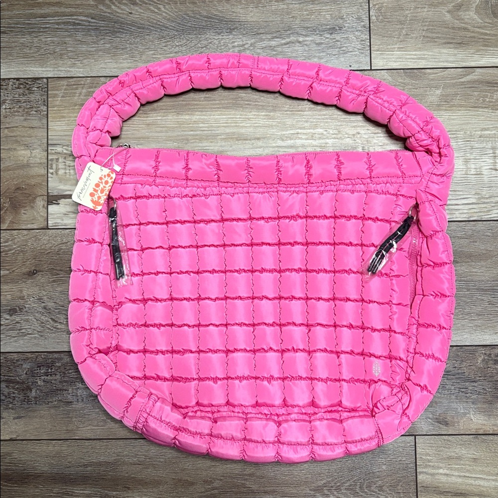 NWT FP Movement Quilted Carryall Bag Bubblegum Pink - Picture 4 of 10